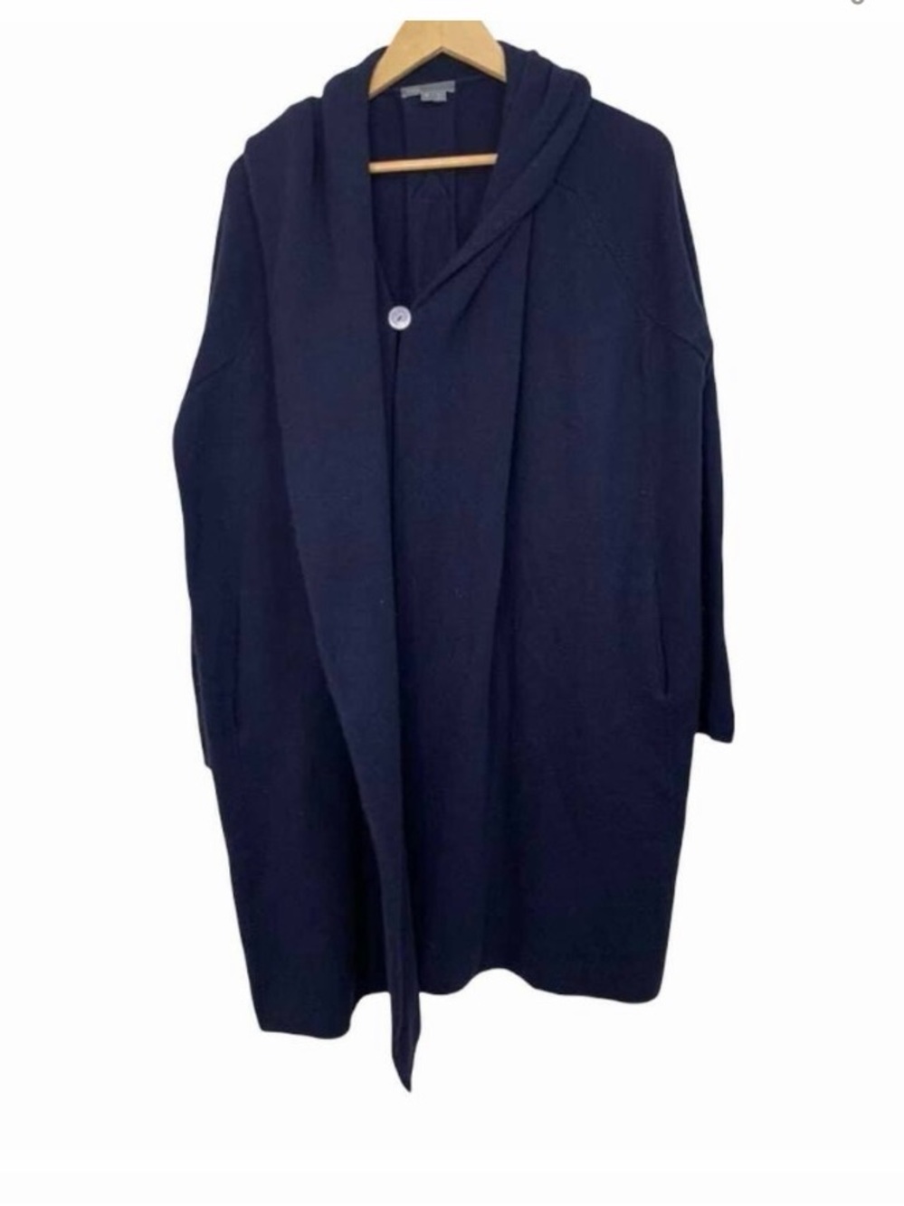 Vince yak wool long cardigan - navy blue